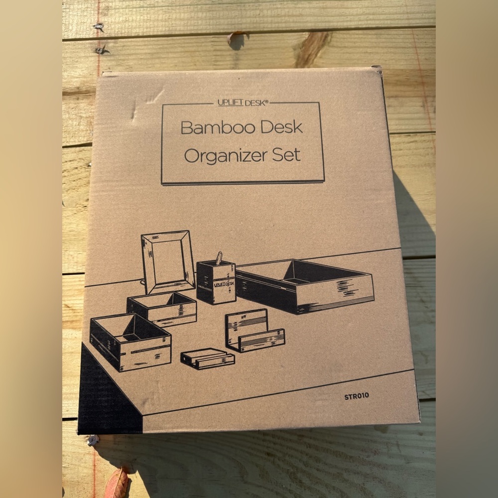 Uplift Desk Bamboo Desk Organizer